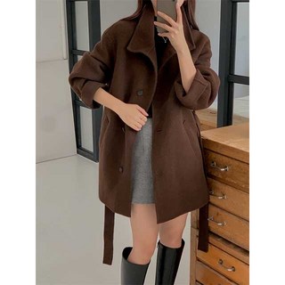 [썬데이베스트/무배] 부클하이넥하프핸드메이드코트 핸드메이드코트 숏핸드메이드코트 울핸드메이드코트 하이넥핸드메이드코트 벨트핸드메이드코트 싱글코트 울코트 겨울코트 겨울하프코트 (3col