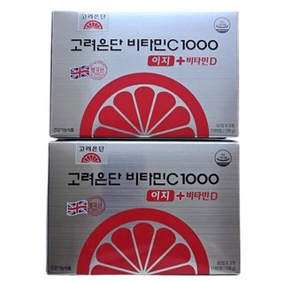 고려은단 비타민C1000 이지 + 비타민D, 60정, 6개