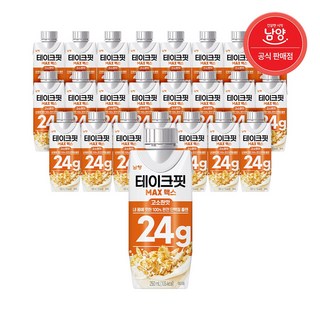 [남양공식] 테이크핏 맥스 고소한맛 단백질 음료 250ml, 24개