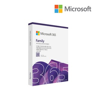 마이크로소프트 365 패밀리 오피스 M365 Family PKC 1년 구독, Office 365 Family