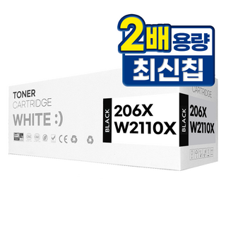 206X W2110X 대용량 호환 토너, 1개, 검정