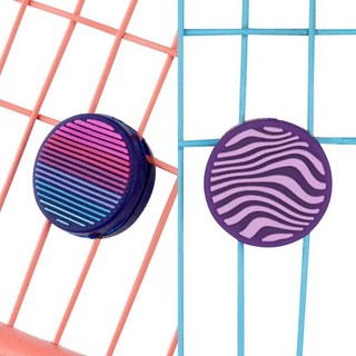 Get A Grip 맞춤형 테니스 라켓 그립 테이프 미끄러짐 방지속건 오버그립 마감 테이프가 있는 프리컷 배드민턴, Dampeners, The Retro Duo, 1개