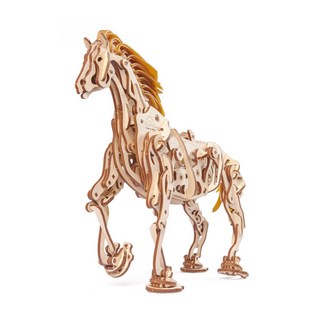 유기어스 3D 목재 퍼즐 우든시티, 3D목재퍼즐 메카노이드 말 (Horse-Mechanoid), 1피스, 1개