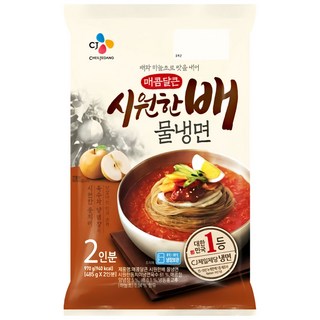[CJ제일제당] 시원한 배 물냉면 2인분, 970g, 5개 세트