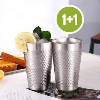 릴스베이 1+1 보온보냉 허니 이중 진공 스텐 물컵