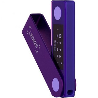 Ledger Nano Amethyst 보라색 하드웨어 지갑 암호화폐 월렛, Amethyst Purple, 1개