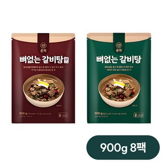 해화당 이영자의 뼈없는 갈비탕 900g x 8팩 총 7.2kg 특사이즈 24인분, 8개