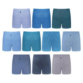 트라이 남성용 쾌적한 고급 순면 트렁크 팬티 10종세트