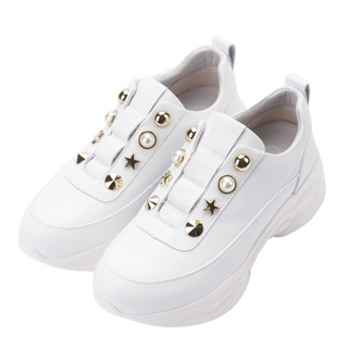 엘리자베스 스튜어트 화이트 성인용 여성용 편안한 키높이 스니커즈 dk21