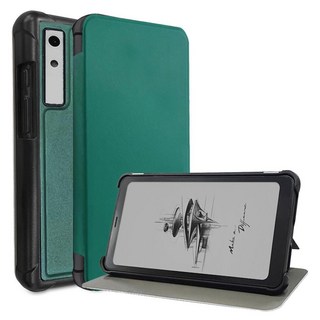가죽 E-리더케이스 자동 잠자기 및 깨우기 스크래치 방지 보호 커버 충격 Onyx Boox Palma Kant 2 용 6.13, 01 Dark Green, 1개
