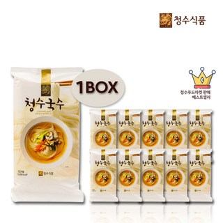청수국수 포장 (업소용 진공포장) 1.5kg x 10개(1BOX 150인분), 10개