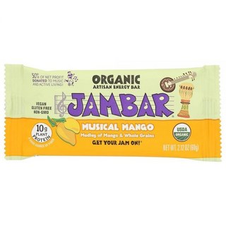 Jambar 오가닉 뮤지컬 망고 에너지 바 2.12온스 190566