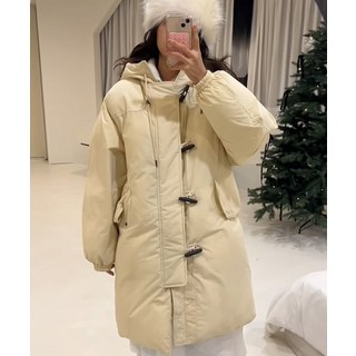 코드그라피 CODEGRAPHY 롱 더플 패딩_베이지 CBDWUHL002LB 312090