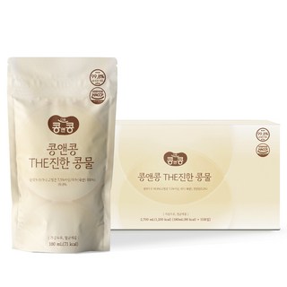 신박한 콩 앤 콩 더 진한 콩물 2박스(180ml X 30팩) 100% 국내산 대두 원액 두유, 2박스, 2.7L