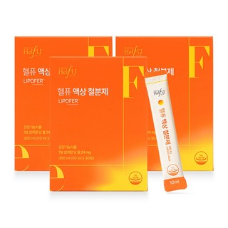 헬퓨 임산부 액상 철분제 24mg, 10g, 3박스