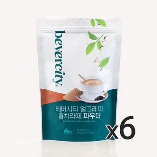 (세미) 베버시티 홍차라떼 얼그레이 파우더, 500g, 6개, 1개입