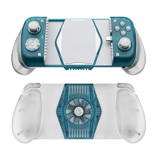 게임써 국내정발 GameSir X3 Pro 게임패드 C타입 스마트폰 조이패드 쿨러장착 게임 컨트롤러, 1개, 터콰이즈, GameSir-X3 Pro 게임패드