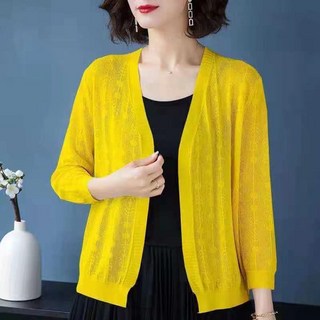 ROYALBELLE 여성 라운드넥 가디건