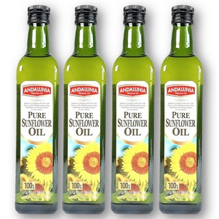 안달루니아 해바라기씨유, 4개, 500ml