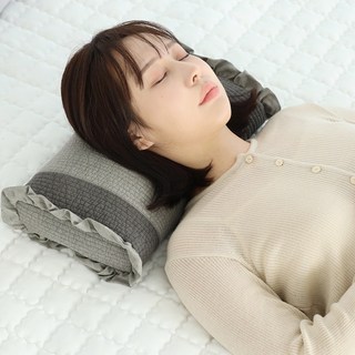 아르떼베딩 워싱 피그먼트 순면 천연 메밀 사각프릴베개, 민트, 1개