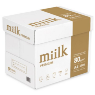 miilk 프리미엄 복사용지 백색 80g, 45000개, A4 (210 x 297 mm)
