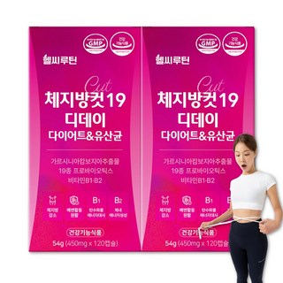 헬씨루틴 체지방컷 19 디데이 다이어트 유산균, 2개, 120정 대표 이미지 - 살빼는 약 추천