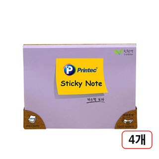 프린텍 스티키노트 파스텔 색감