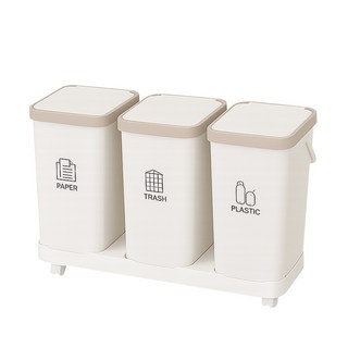 모노플랫 3단 분리수거함