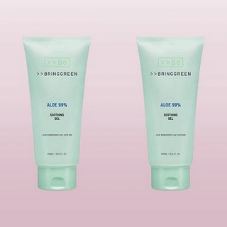 브링그린 알로에 99% 수딩 젤, 100ml, 2개