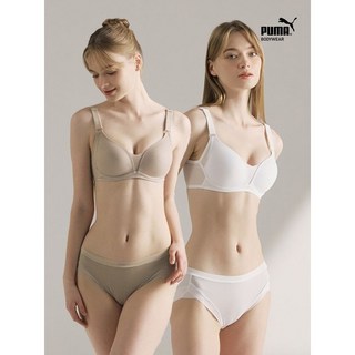 푸마 언더웨어 노와이어 쿨 브라1장 노라인팬티1+1