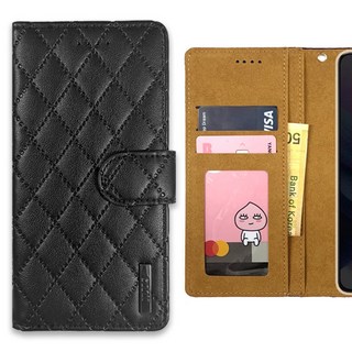 [아이루스 퀄팅 다이어리 가죽 지갑 케이스 이미지]