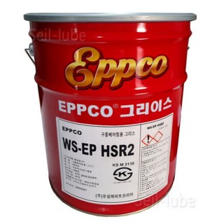 우성 앱코 WS-EP HSR2 구름 베어링 그리스 15KG 트럭 중장비용 고하중 극압 빨간 구리스, 1개