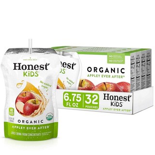 Honest Kids Berry Good 레모네이드 유기농 주스 음료 베리 레모네이드 177.2ml(6온스) (40개 팩), 애플리 에버 애프터, 40개, 177ml