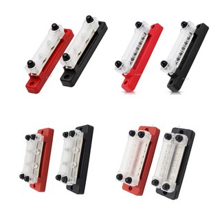 락모터스 자동차 배터리 100A 4단자 전원 분배기 12V-48V 카라반 캠핑카 컬러분배기, 1열4구레드, 1개, 1ml