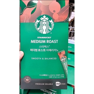 스타벅스 미디엄 로스트 아메리카노 원두커피믹스 1.1g, 1개, 170개입