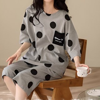 트렌디 반팔 홈웨어세트