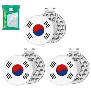 노마지니 골프 양면 비트코인 자석 볼마커, 2개, 골드 10 지칸디 골프 볼마크 자석클립 포함 3개세트, 대한민국