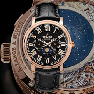 제피로스 코리아 ZEROS036 (남녀공용) 해와달 명품 손목시계 상품 이미지