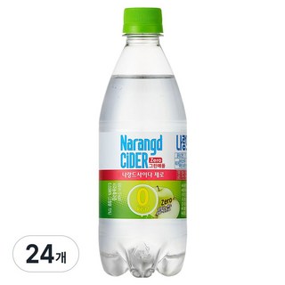 나랑드사이다 제로 그린애플, 500ml, 24개