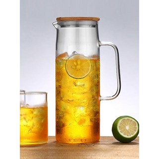 티도요내열유리물병-대나무뚜껑, 1500ml, 1개