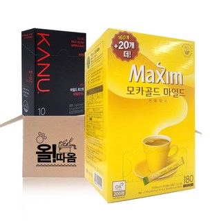 올따옴 맥심 모카골드 커피믹스 180T+카누 마일드 미니 10T