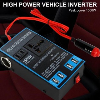 차량용 캠핑 차량용 1500W 전력 인버터 DC12V ~ 변환기 핸드폰용 5V USB 포트, 1개
