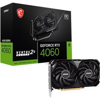 MSI 지포스 RTX 4060 벤투스 2X 블랙 OC D6 8GB