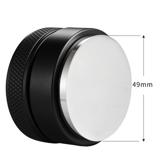 JINGHENG 스테인레스 탬퍼 탬핑 레벨링 디스트리뷰터 49 51 53 54 58mm, 49mm플랫블랙, 1개