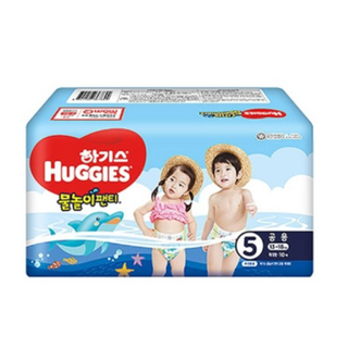 하기스 물놀이 팬티형 기저귀 아동공용 특대형 5단계(11~16kg), 10매, 5단계