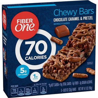 FIBER ONE 피버 원 초콜릿 캐러멜 & 프레젤 바