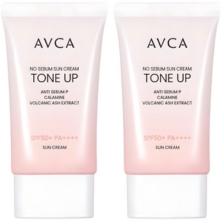 아브카 톤업 노세범 무기자차 선크림 SPF50+ PA++++, 35ml, 2개
