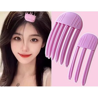 뿌리볼륨업 헤어집게 헤어롤 앞머리 뿌리 헤어 볼륨핀, 1개, 핑크 3핀+6핀