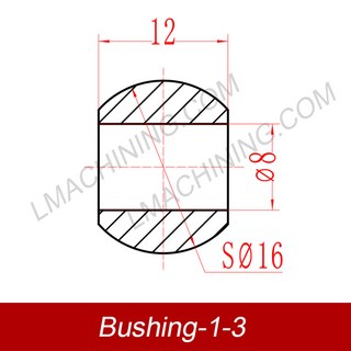8x16x12mm 1-3 부싱 전기 팬 모터 부싱 다공성 베어링 오일 베어링 세탁기 부싱, 1개, 1) 8x16x12 1-3