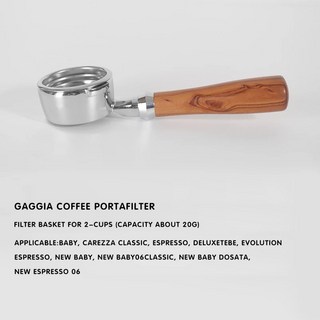 커피 바텀리스 포타필터 Gaggia 클래식 교체 필터 바구니 에스프레소 메이커 카페 액세서리 바리스타 도구 58mm, [01] 58MM For Gaggia B, 1개